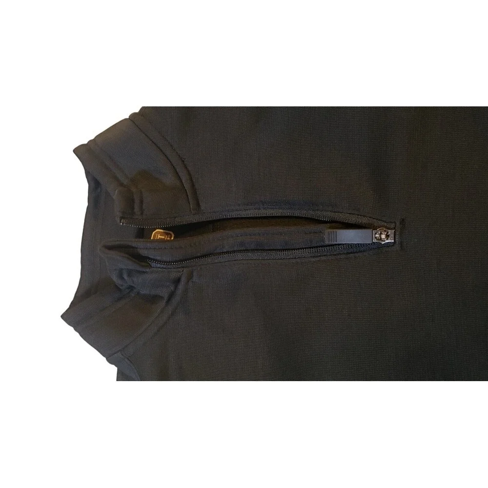 C. E. Schmidt Workwear 1/4 Zip Black‎  Fleece Pullover Men's Size Medium